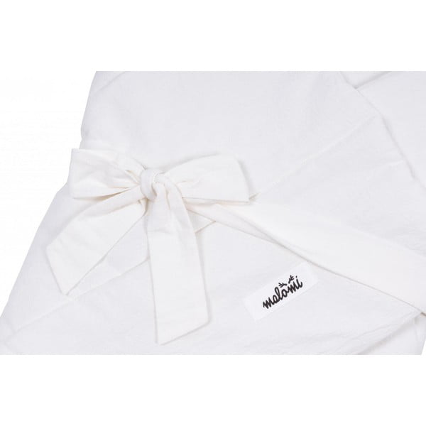 Бяло памучно бебешко одеяло 75x75 cm - Malomi Kids-image-1