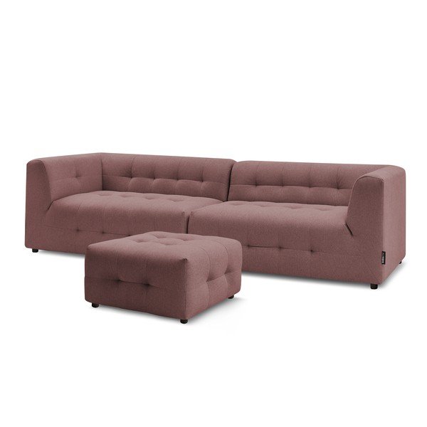 Тъмно розов диван 324 cm Kleber - Bobochic Paris-image-3