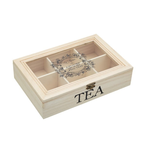 Dřevěná krabička na čaj Le’Xpress