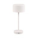 Бяла LED настолна лампа с възможност за димиране (височина 30 cm) Jeff - Reality