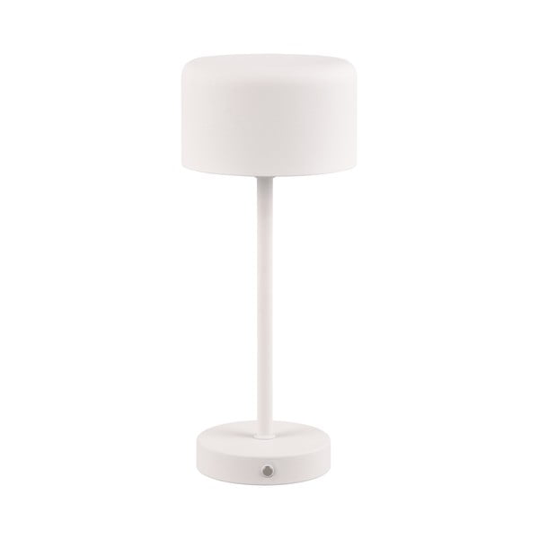 Бяла LED настолна лампа с възможност за димиране (височина 30 cm) Jeff - Trio