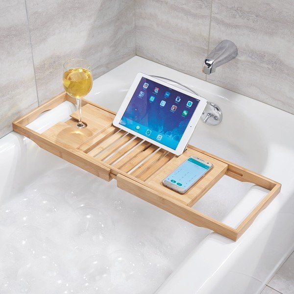 Бамбукова регулируема табла за съхранение за вана Formbu - iDesign-image-1