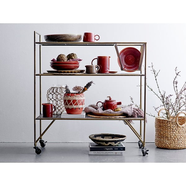 Стъклена ваза с естествени детайли Земност - Bloomingville-image-2