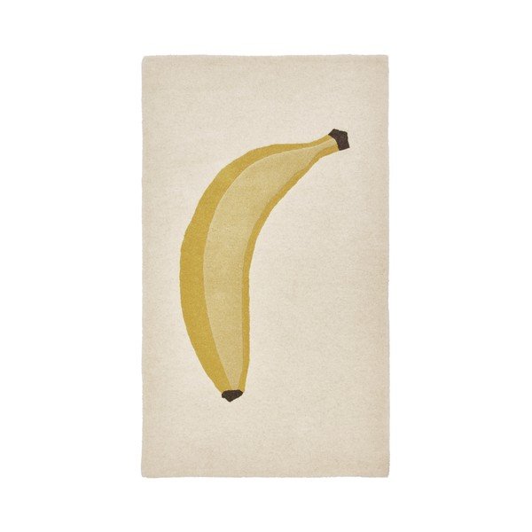 Детски килим със смес от вълна 80x140 cm Banana – OYOY Mini