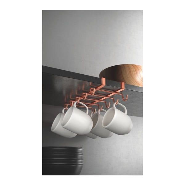 Висяща поставка за чаши в меден цвят - Metaltex-image-3