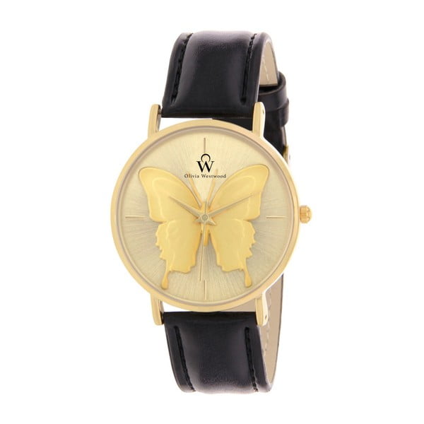 Dámské hodinky s řemínkem v černé barvě Olivia Westwood Pejola Gold