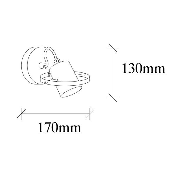 Черна стенна лампа Vaveyla – Opviq lights-image-3