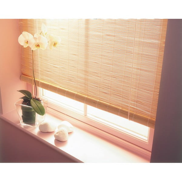 Бамбукова ролетна щора в естествен цвят 120x160 cm – Gardinia-image-1