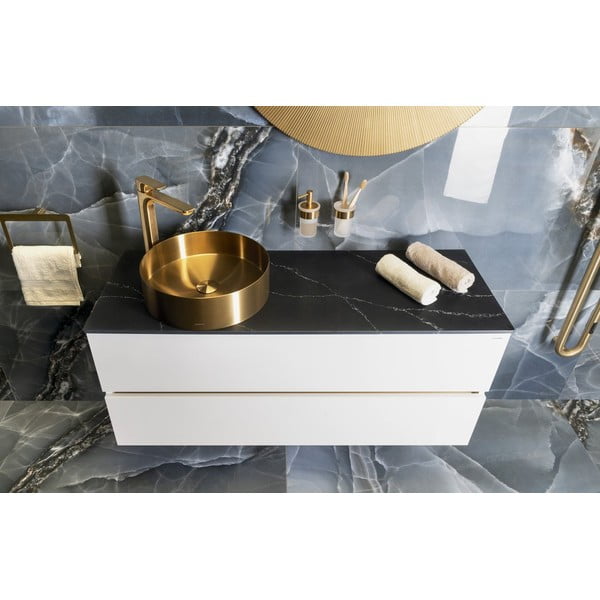 Стояща батерия за мивка в златист цвят Spy – Sapho-image-4