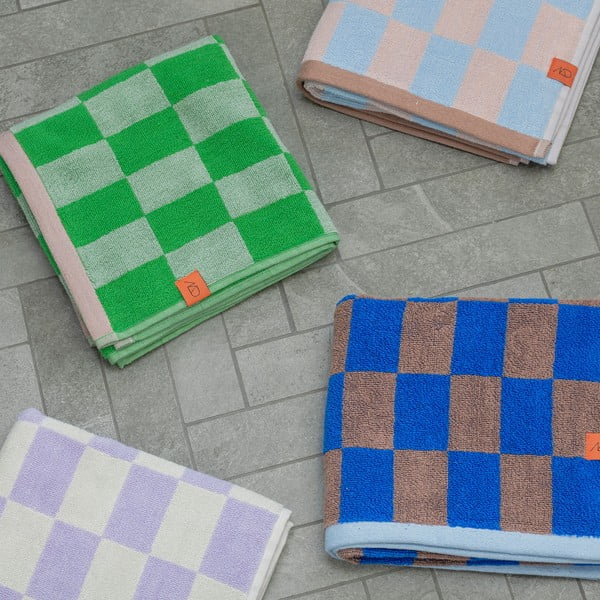 Синьо-розови кърпи от органичен памук в комплект от 2 броя 40x55 cm Retro - Mette Ditmer Denmark-image-3