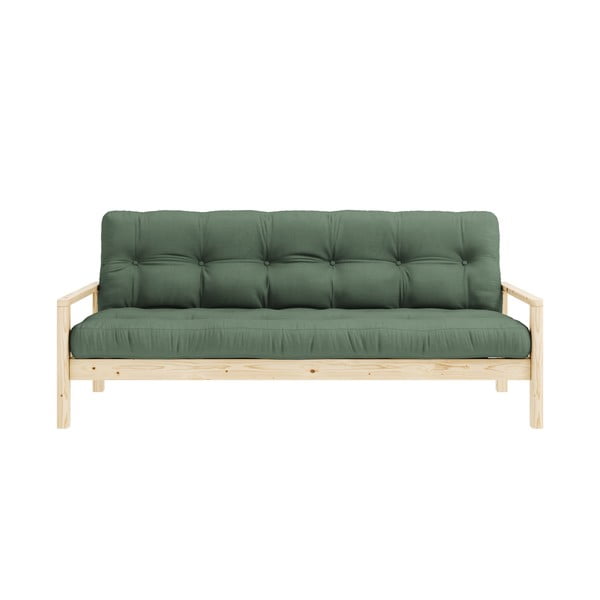 Зелен разтегателен диван 205 cm Knob - Karup Design