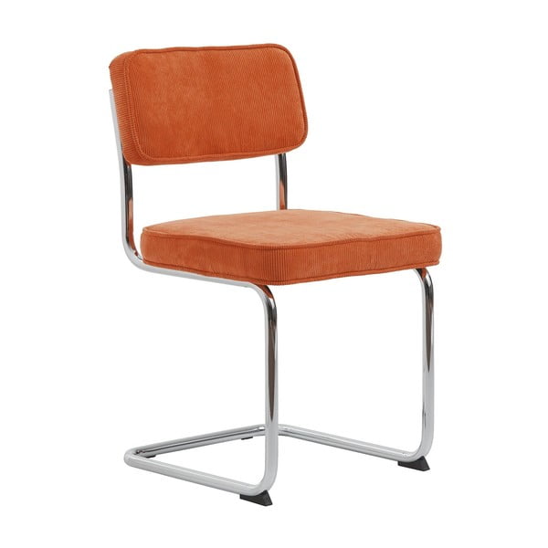 Оранжев велурен трапезен стол Rupert – Unique Furniture