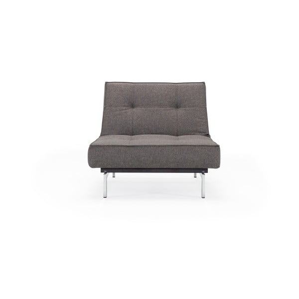 Тъмносив сгъваем фотьойл с метална основа Flashtex Dark Grey Splitback - Innovation-image-4