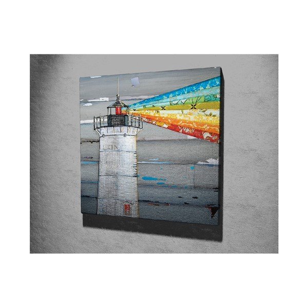 Стенопис върху платно Фар, 45 x 45 cm - Wallity-image-2