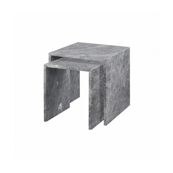 Мраморни странични масички в комплект от 2 броя 45x45 cm VARU - Blomus-image-2