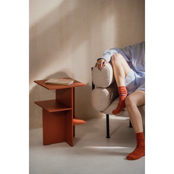 Теракотено нощно шкафче с рафтове Atik – noo.ma-image-1