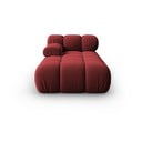 Червен кадифен модул за диван (ляв ъгъл) Bellis - Micadoni Home