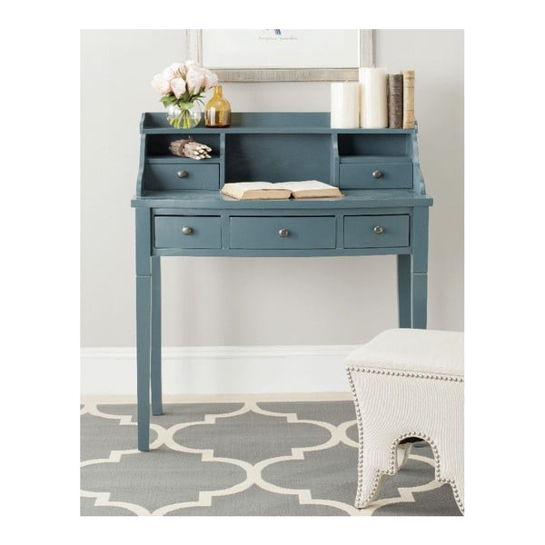 Modrý psací stůl Olivia Ocean-image-3