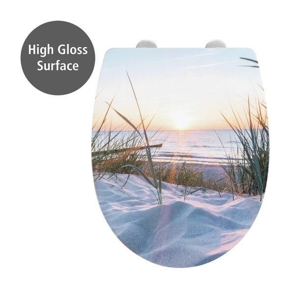 Тоалетна чиния с автоматично затваряне 36,5 x 45 см Baltic – Wenko