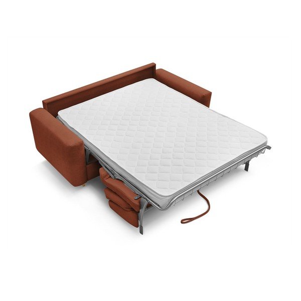 Оранжев диван за ежедневно спане/сгъваем 200 cm Cocoone – Bobochic Paris-image-3