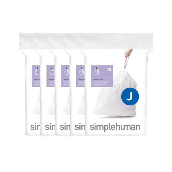 Изтеглящи се торби за боклук 100 бр. 45 l J – simplehuman-image-1