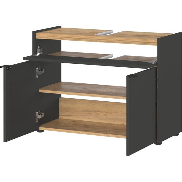 Антрацитен шкаф за мивка 80x60 cm Forano – Germania-image-3