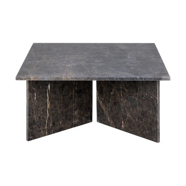 Черна мраморна масичка за кафе 90x90 cm Vega – Actona-image-2