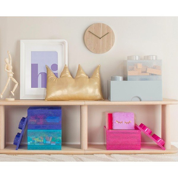 Светлосиня пластмасова детска кутия за съхранение 25x25x18 cm – LEGO®-image-4