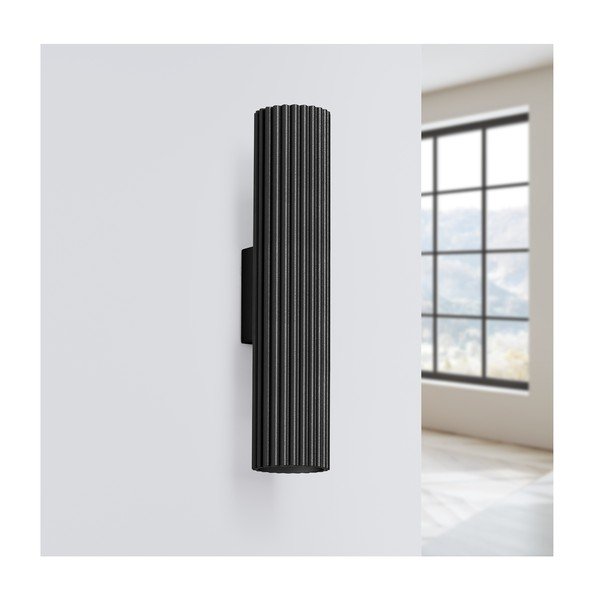 Черна стенна лампа Gleam – Sollux-image-2