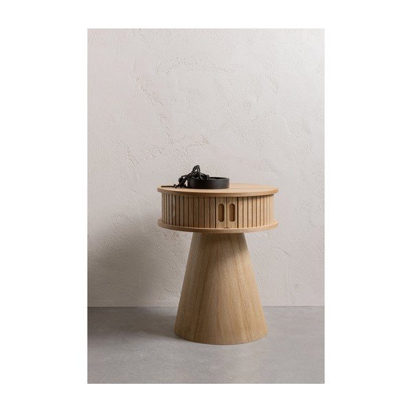 Нощно шкафче от декор от бор в естествен цвят Karri – WOOOD-image-1