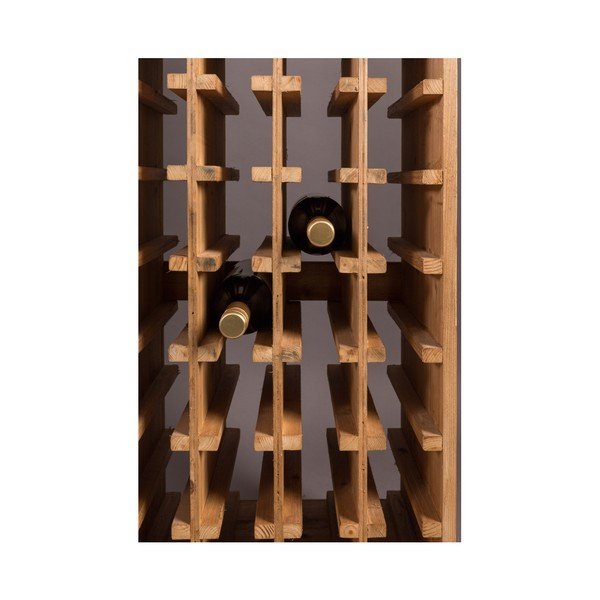Кафяв шкаф за вино от масивна ела брой бутилки 28, 43,5x118,5 cm Claude – Dutchbone-image-4