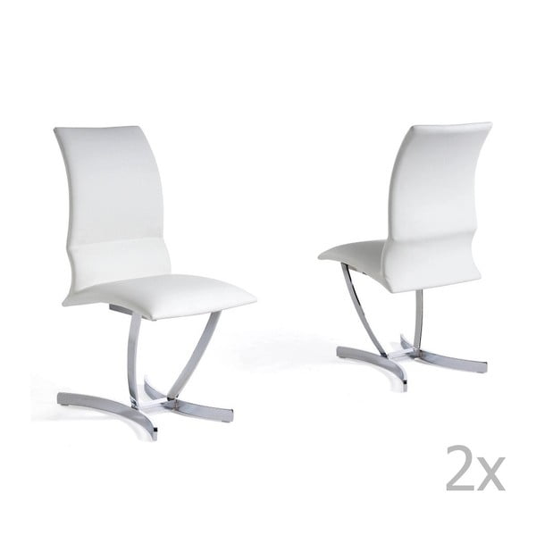 Sada 4 bílých jídelních židlí Ángel Cerdá Kattnys