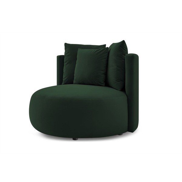 Тъмнозелено кадифено кресло Cesar – Bobochic Paris