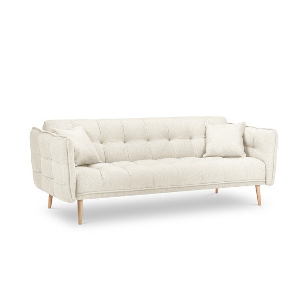Кремав разтегателен диван Canna - Mazzini Sofas-image-2