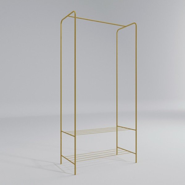 Метална стойка за дрехи златна Frankenthal – Kalune Design-image-3