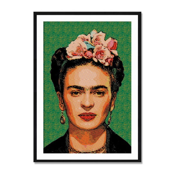 Картина за стена от дърво Самба Рисунка, 40 x 60 cm Frida - Madre Selva