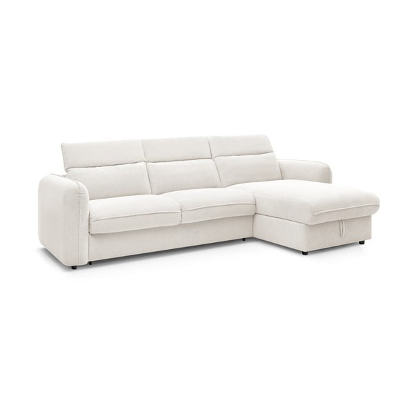 Бял разтегателен ъглов диван (променлив) Achille – Bobochic Paris-image-4