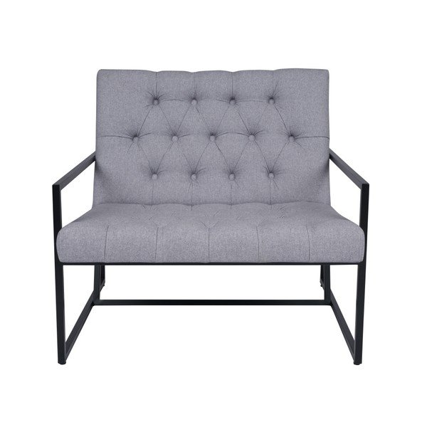 Světle šedé křeslo Mazzini Sofas Aster