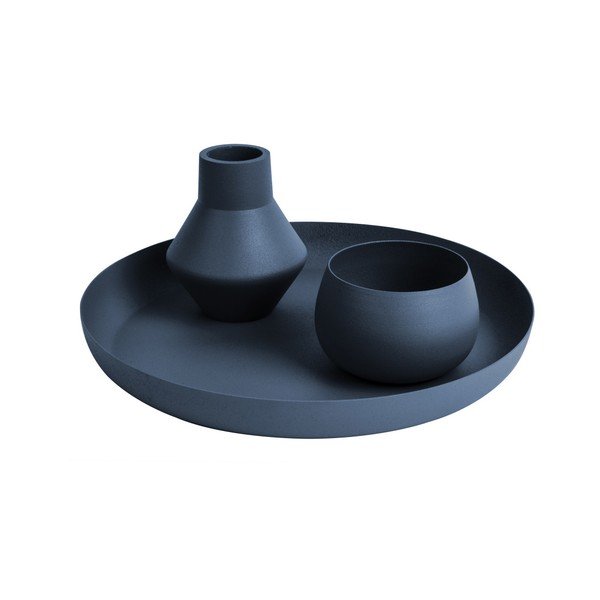 Modrá váza PT LIVING Nimble Angled, ⌀ 9 cm-image-1