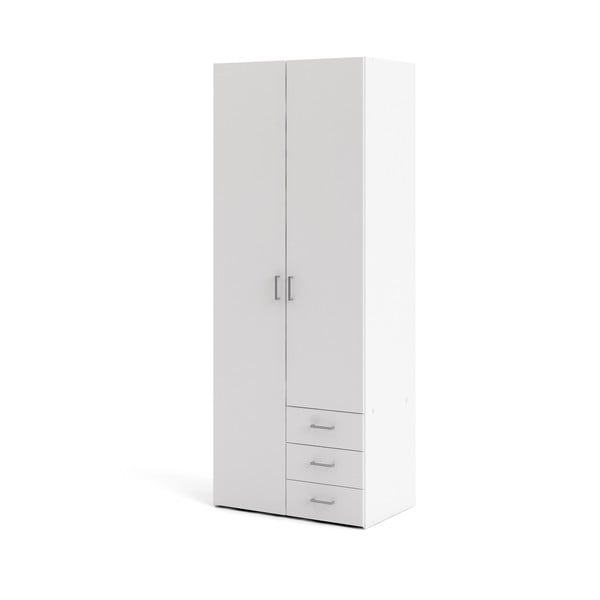 Бял гардероб 78x200 cm Space – Tvilum-image-3