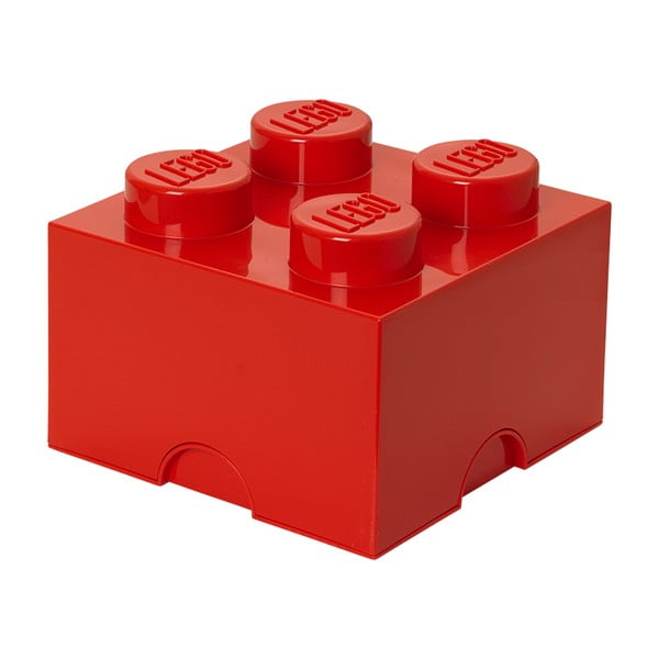 Червена квадратна кутия за съхранение - LEGO®