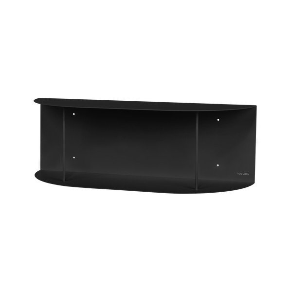 Черен на няколко нива метален стенен рафт 60 cm Lina – noo.ma