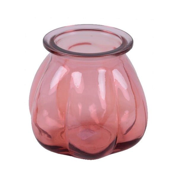 Розова ваза от рециклирано стъкло Tangerine, височина 16 cm - Ego Dekor