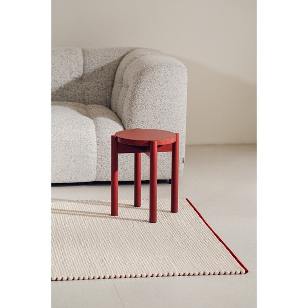 Червен /бежов ръчно изработен вълнен килим 140x200 cm Lenu – noo.ma-image-4