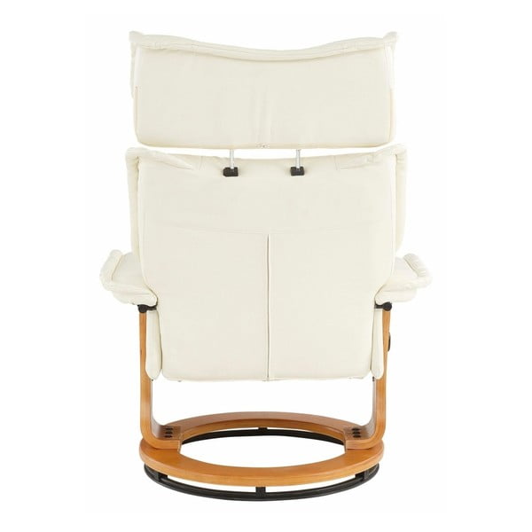 Set krémového křesla a podnožky Støraa Roubaix-image-3