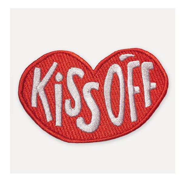Червена закопчалка с форма на устни , 8,5 x 11 cm Kiss Off - U Studio Design