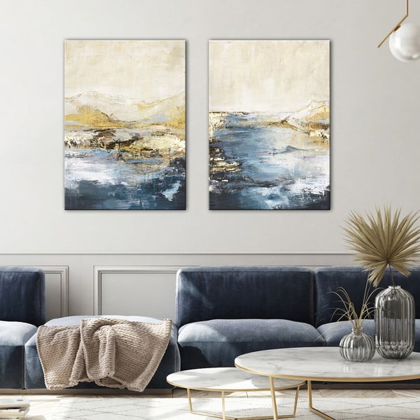 Картина с ръчно рисувани елементи 60x80 cm Astonish – Malerifabrikken-image-2