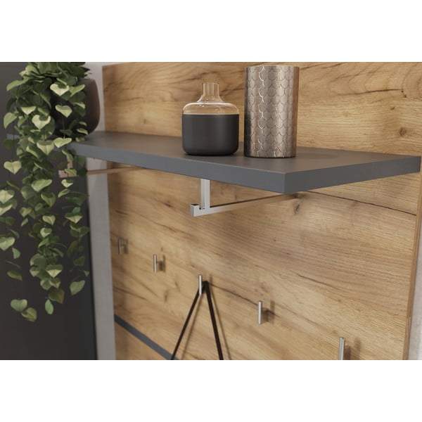 Панел за закачалки в дъбов декор в естествен цвят Lissabon - Germania-image-3