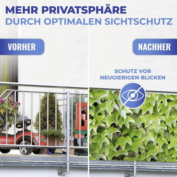 Зелен пластмасов балконски параван 500x85 cm Wilder Wein – Maximex-image-4