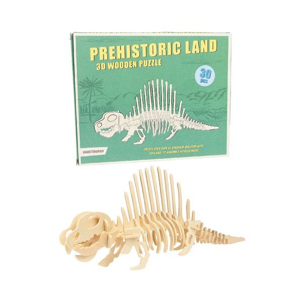 Дървен 3D пъзел динозавър Dimetrodon - Rex London